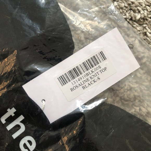 Reformation Rosaline Knit Top Small Black - Picture 4 of 4